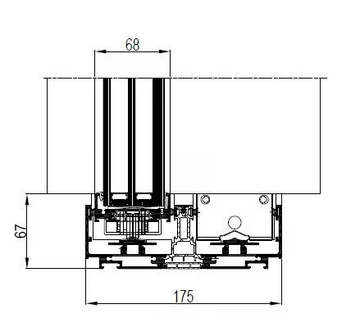 NC-S 175 HES LUX - Aluminium patio door by METRA Building - view 3